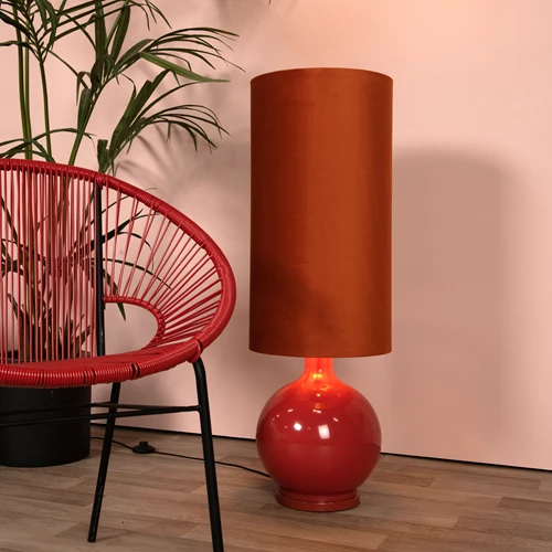 Lucide ESTERAD - Floor lamp - Ø 34 cm - 1xE27 - Orange - atmosphere 1